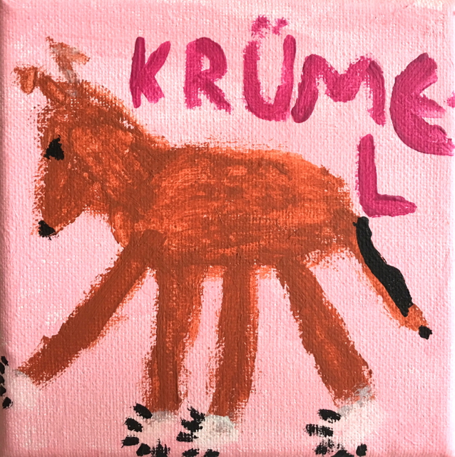 Krümel gemalt